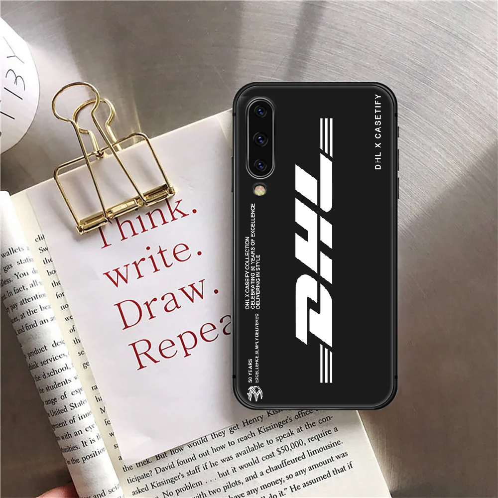 

Funny DHL Express Phone Case Cover For Samsung Galaxy A 3 5 7 10 20 20E 21S 30 30S 40 50 51 70 71 S Black Prime Black Etui