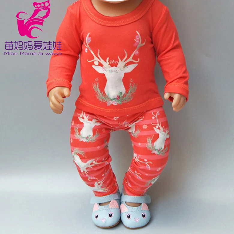 18 inch dolls dress for 18" girl doll toys reindeer clothes baby Christmas gifts | Игрушки и хобби