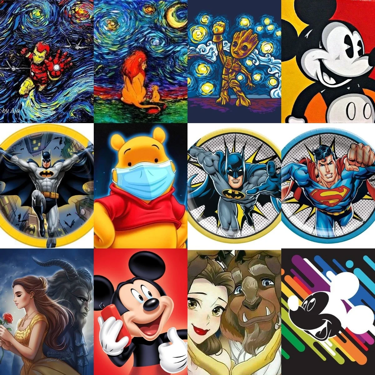 

DIY Diamond Painting Disney Winnie the Pooh Mask Beauty and the Beast Mickey Diamond Mosaic for Children Home Decor Gifts