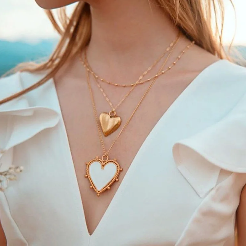 Женское Ожерелье из золотых монет с эмалью красная белая черная подвеска в виде