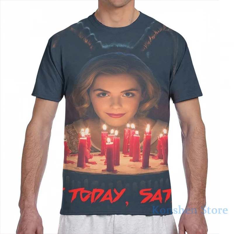 Not today satan для мужчин футболка женщин со сплошным принтом Модная девочек топы