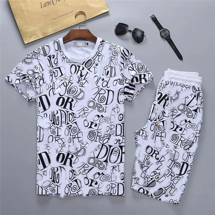 

Tracksuits Jogging Suit Men Tracksuit Pullover Running Sweatshirt Man Short Sleeve Jogger Pants Fashion sweat track suits
