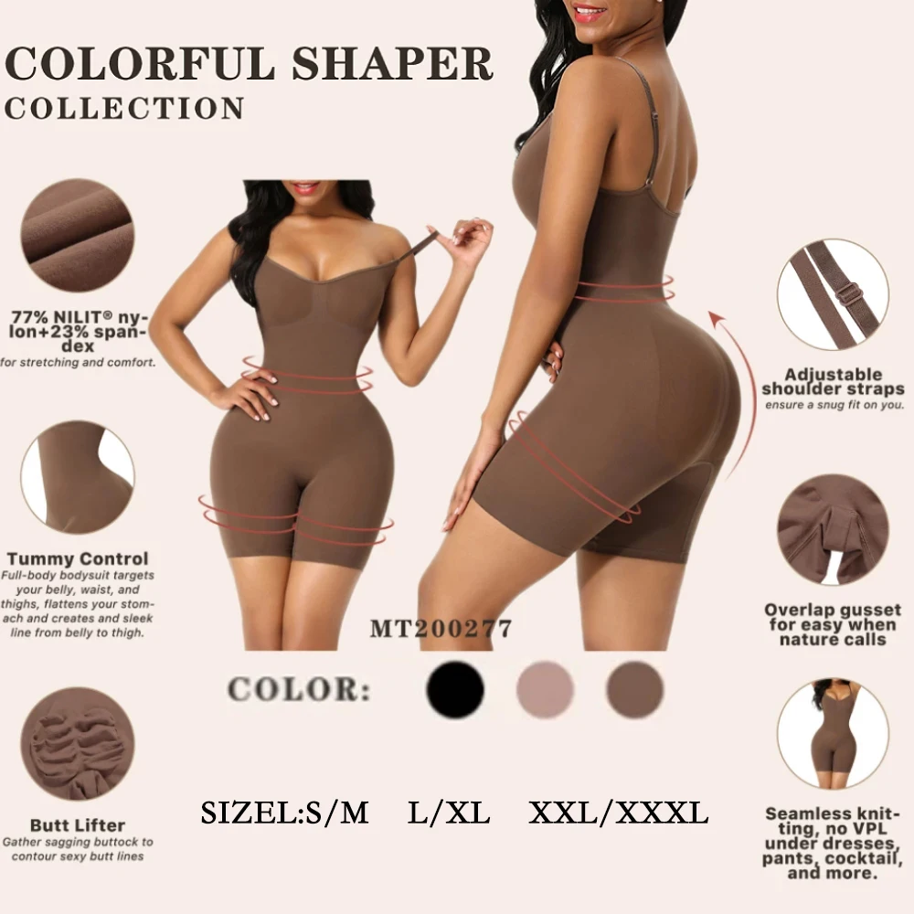 Seamless Waist Trainer For Women Push Up Butt Lifter Corset Slimming Shapewear Tummy Control Underwear Body Shaper Bodysuit