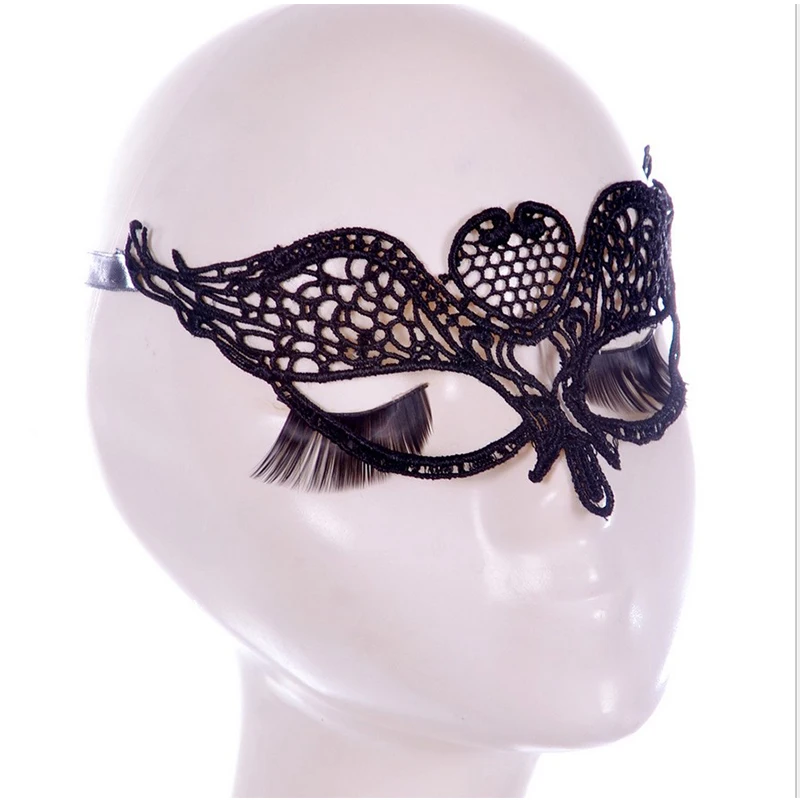 Черные Кружевные маски сексуальные женские взрослые игры для пар Танцевальная