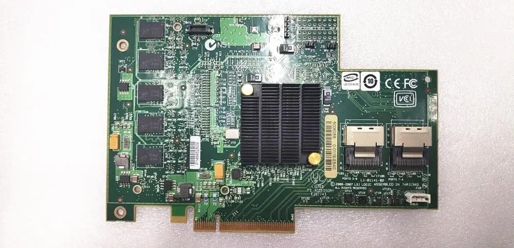 Для контроллера ServeRAID MR10i SAS/SATA 43W4296 8 портов SFF8087 MiniSAS PCI-E X8 3 ГБ/сек. карта 43W4297 43W4342 LSI MR SAS 8708E RAID