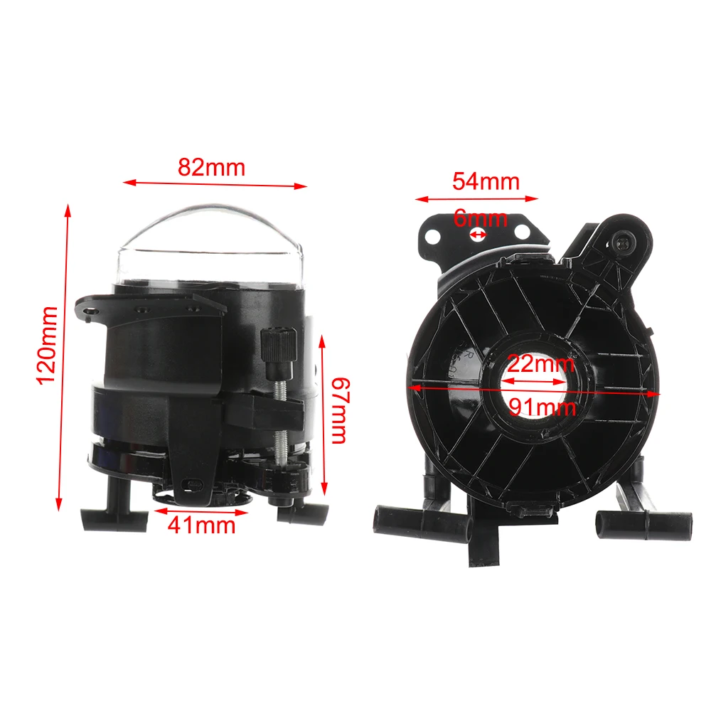 1 пара автомобильных передних противотуманных фар лампы корпус прозрачные линзы