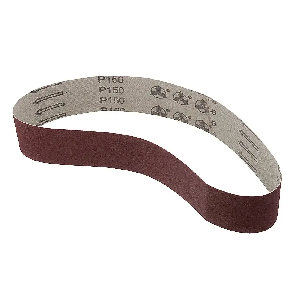 

10pcs 60/120/150/240 Grit 40mm x 680mm Sanding Belt for Grinding Machine of Stone Steel Furniture Metal Wood