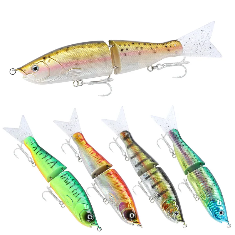 

1Pcs Jointed Bait 170mm 56g Shad Glider Fishing Lures Hard Body Floating Jointed Bass Pike Fishing Bait Tackle