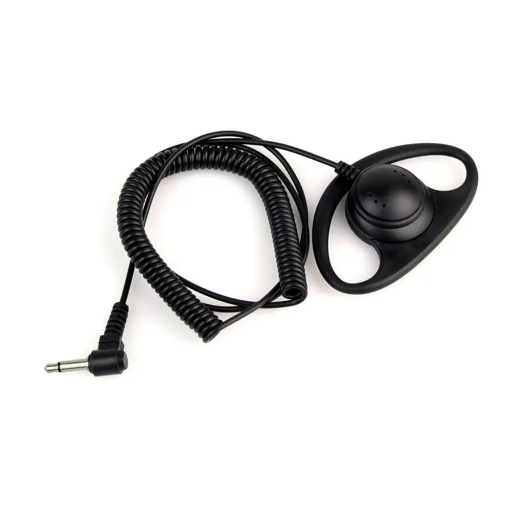 

Curve One PCS 3.5mm Curved Jack D-Shape Listening Only Headset Earphone For Two Radio Transceivers Walkie Radio