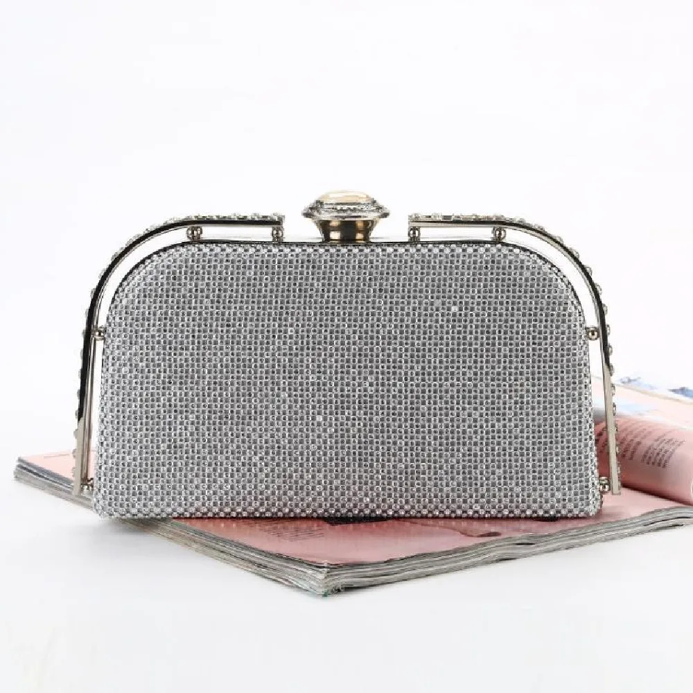 

Diamond-encrusted Dinner Bag New Hand Portable Diamond Evening Dinner Bag Fashion Trend Delicate One-shoulder Cross-body Bag