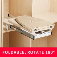 rotating foldable ironing board rack damping wardrobe shelf closet built in lateral ironing board table home furniture
