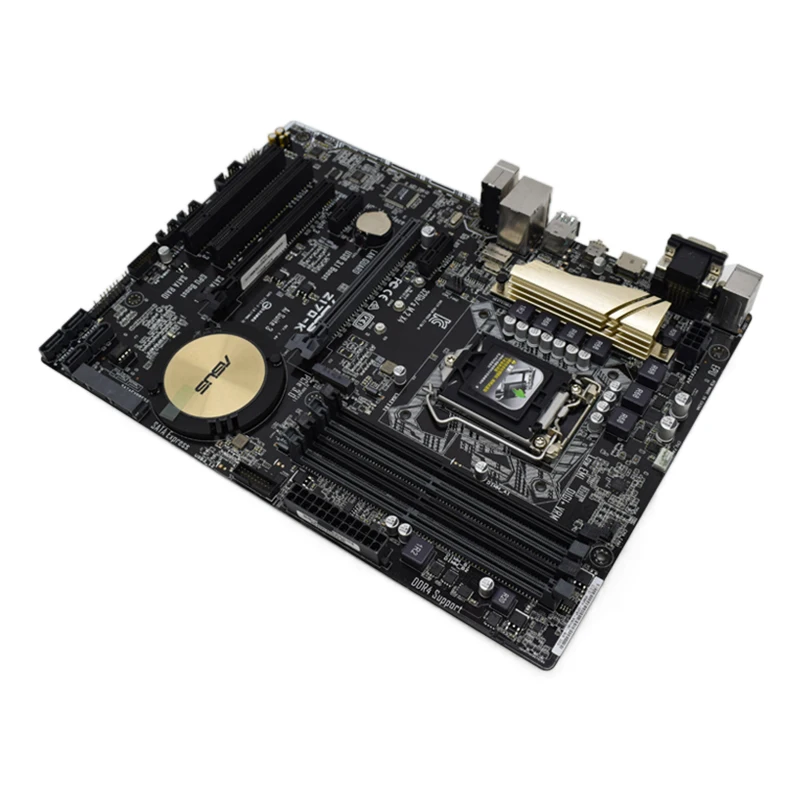 asus z170 k desktop intel z170 lga 1151 motherboard ddr4 64gb pci e 3 0 support core i3 i5 i7 processor dvi usb3 1 sata iii atx free global shipping