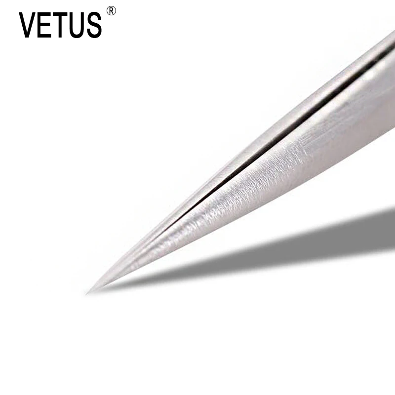 

VETUS SS-SA High Precision Stainless Steel 14mm Pointed Tweezers Clamps Lengthened Medical Nest Maintenance