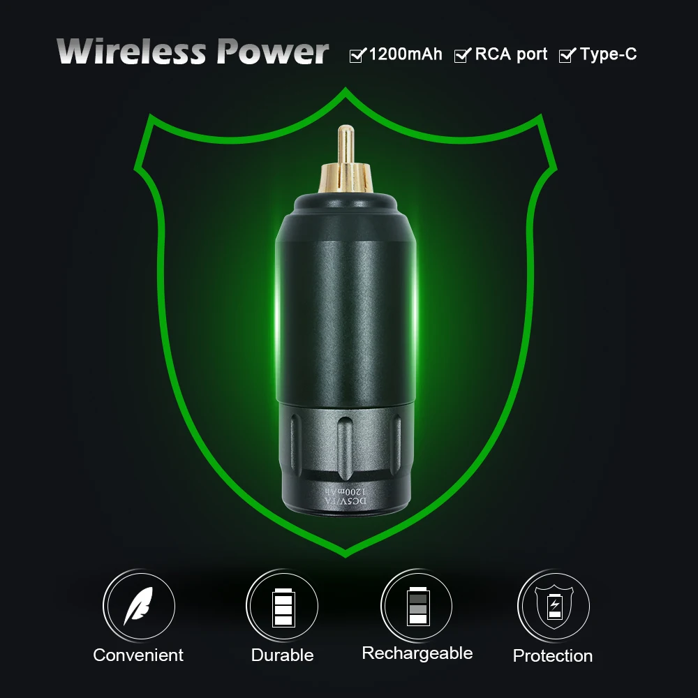 Новинка мини перезаряжаемый источник питания беспроводная ракета тату батарея