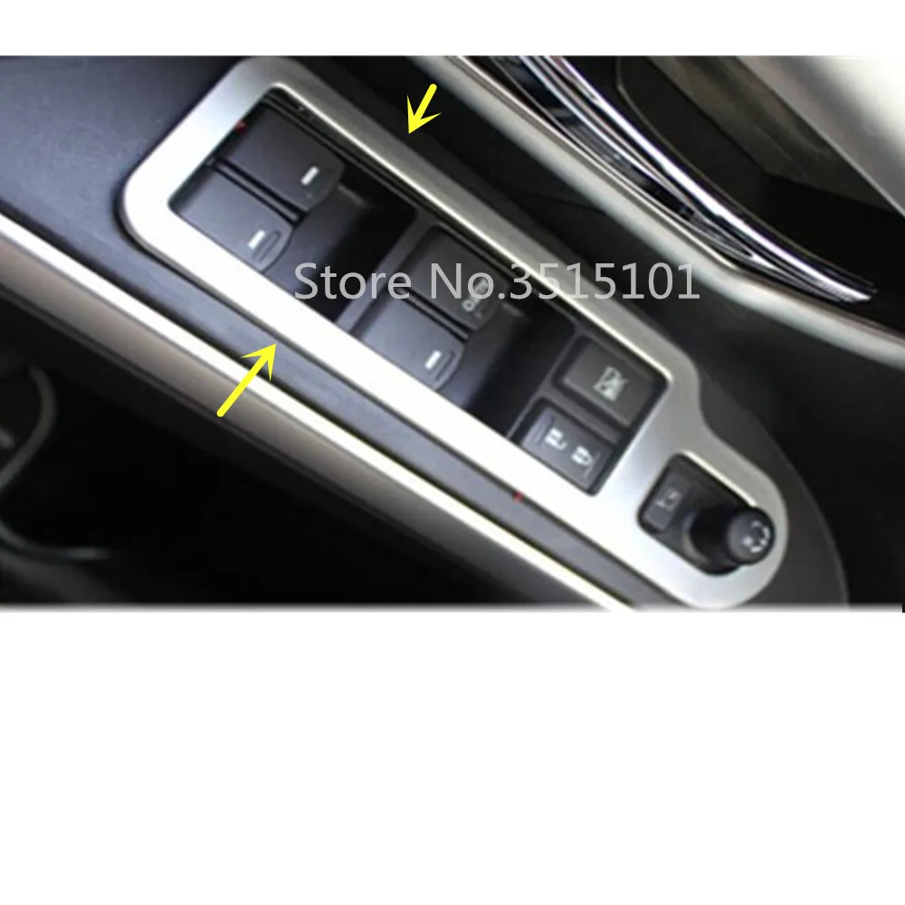 Автомобильный ABS Матовый дверной стеклоподъемник для кнопки переключателя рамка