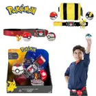 Покемон эльф мяч пояс Пикачу игрушки покебол с поясом Карманный Монстр вариант модели Аниме экшн-Фигурки игрушки для детей подарок