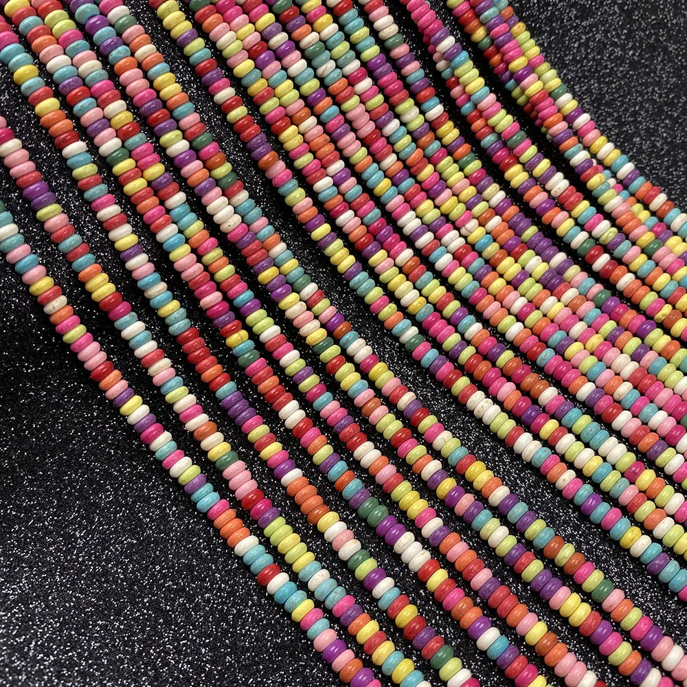 

Natural Stone Beads Clasp Shape Multiple Colour Turquoises Beads for Jewelry Making DIY Earrings Bracelet Necklace Accessories