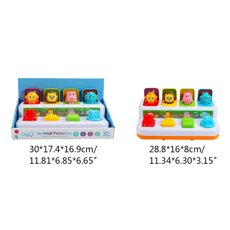 

A2UB Electric Popup Toy Music Toy for Fine Motor Skill Training Baby Interactive Toy