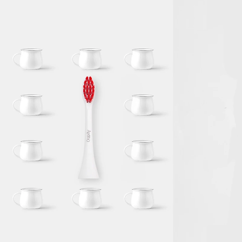 Зубная щетка Apiyoo для взрослых SXP Сменная головка мягких волос DuPont 3 палочки цвет