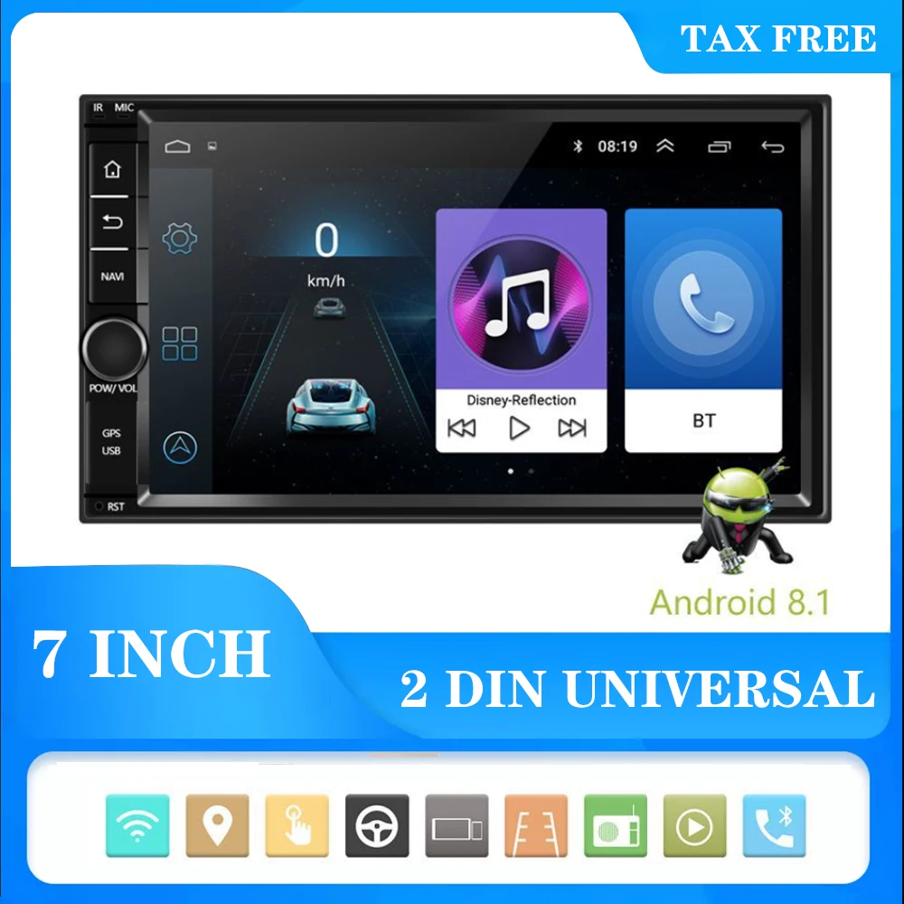 Автомагнитола на Android 10 универсальный мультимедийный видеоплеер с GPS для Volkswagen