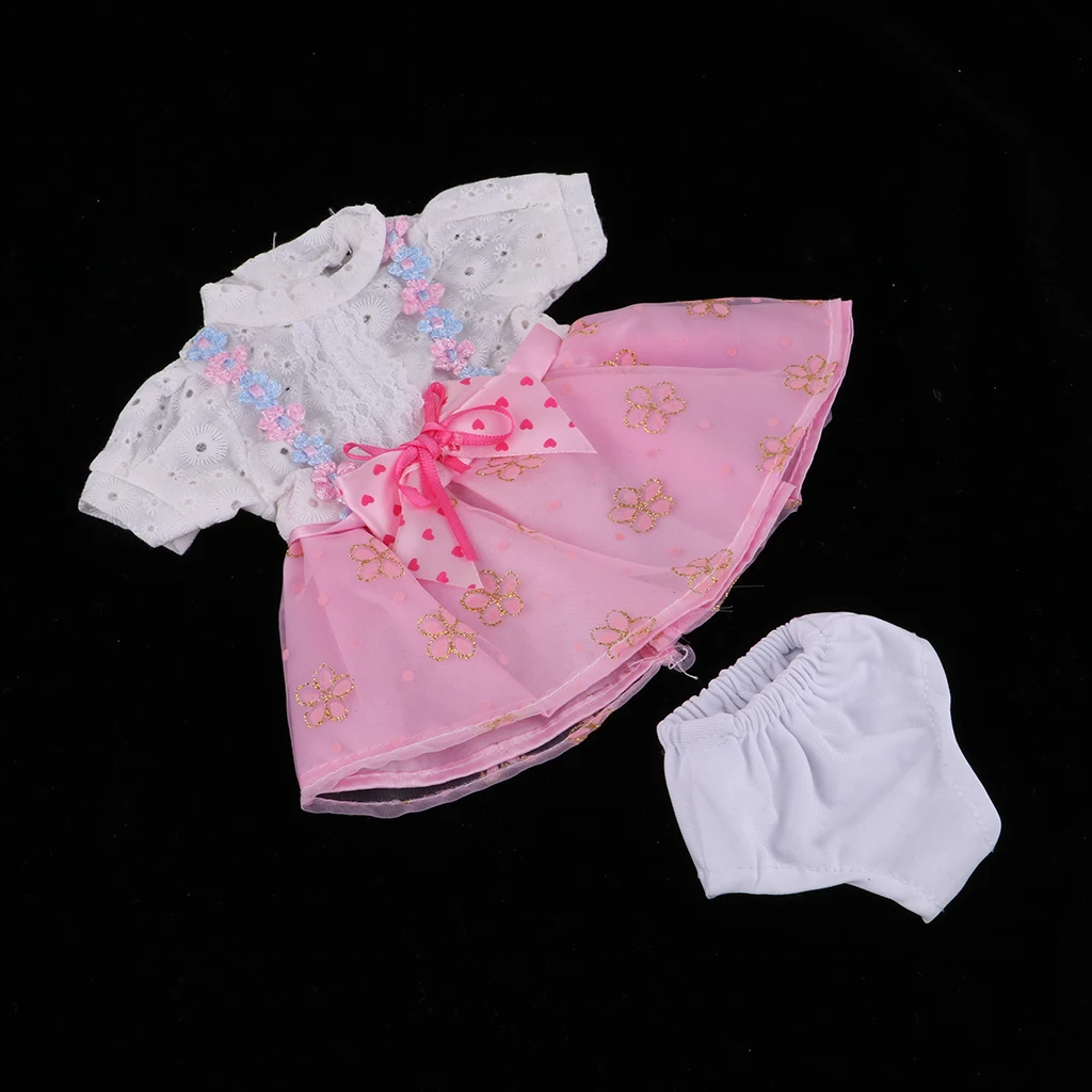 Красивое Розовое Цветочное платье подходит для 16 дюймовой детской повседневной