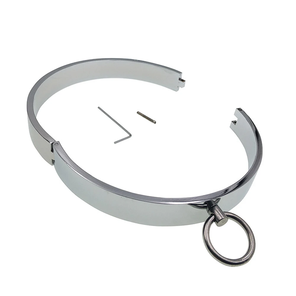 Раб БДСМ бондаж металлический ошейник на шею чокер с устройство cbt экстремальное