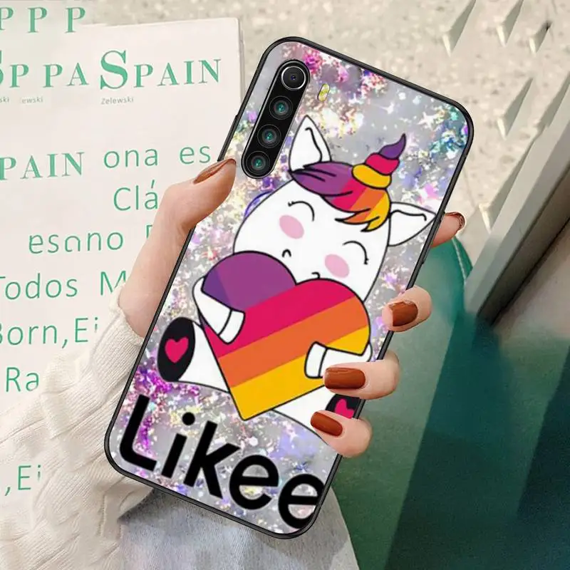 

Likee Funny Cat Bear Love Heart Black Soft Phone Cases For Redmi 7 8 9 A K20 30 Pro Note 8 9 Pro 9s