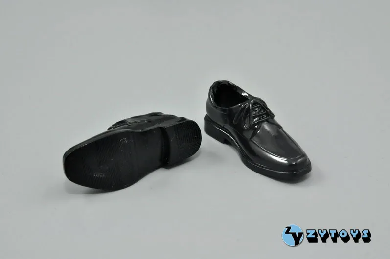 

ZYTOYS 1/6 Male Square Toe Shoes Suit Leather Short Boots Model Accessories Fit 12" Action Figure Body