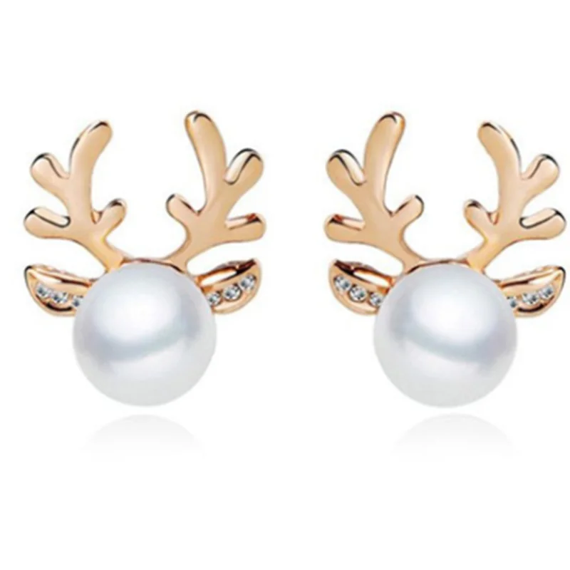 1 пара сережек ожерелье Рождественский Декор серьги гвоздики рождественские