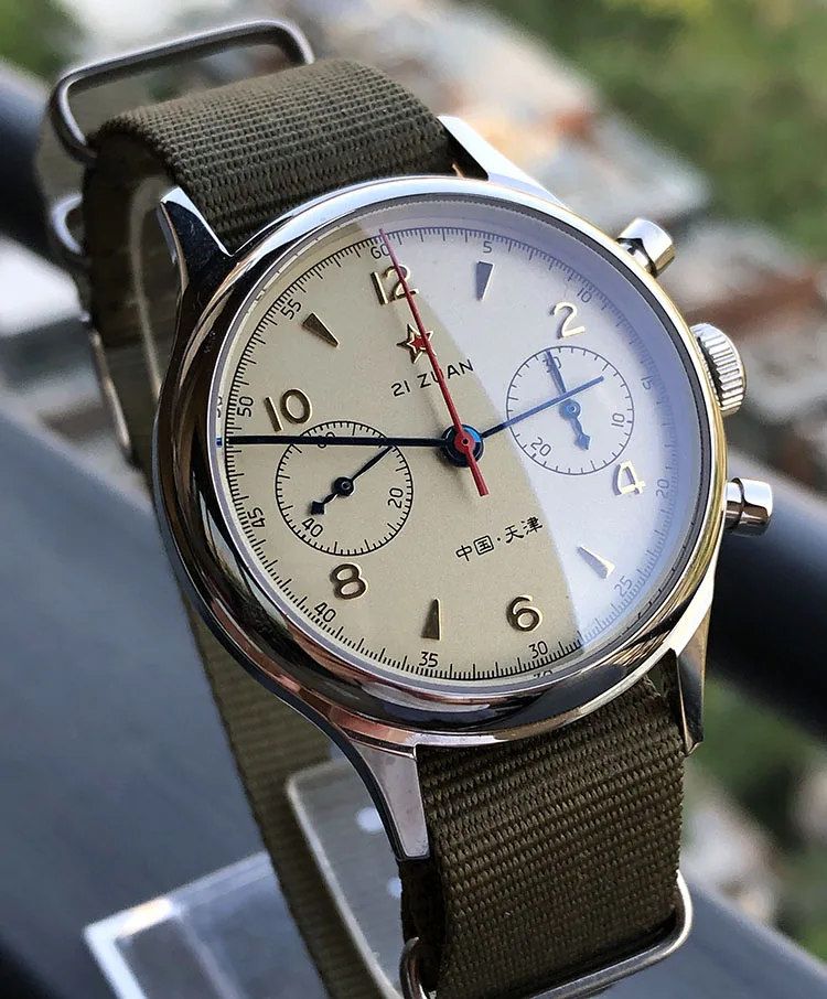 

Vintage Men Seagull 1963 Watches Sapphire Glass 30m Water Resistant sapphire glass Mechanical Chronograph Mens Pilot Wristwatch