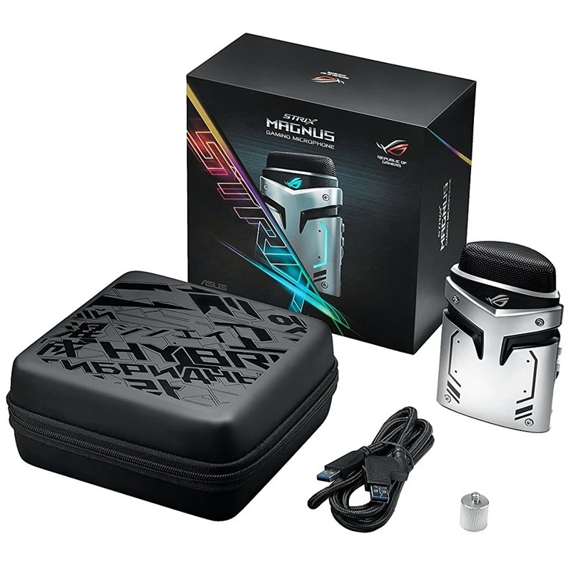 Игровой микрофон ASUS ROG Strix Magnus конденсаторный USB/mini jack 3.5 мм 20 20000 Гц 35 дБ с