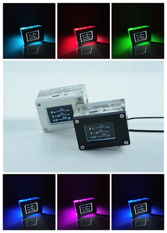 

Computer Water Cooling Intelligent Water Flow Speed Temperature Detection LCD Display LSJ-ZN
