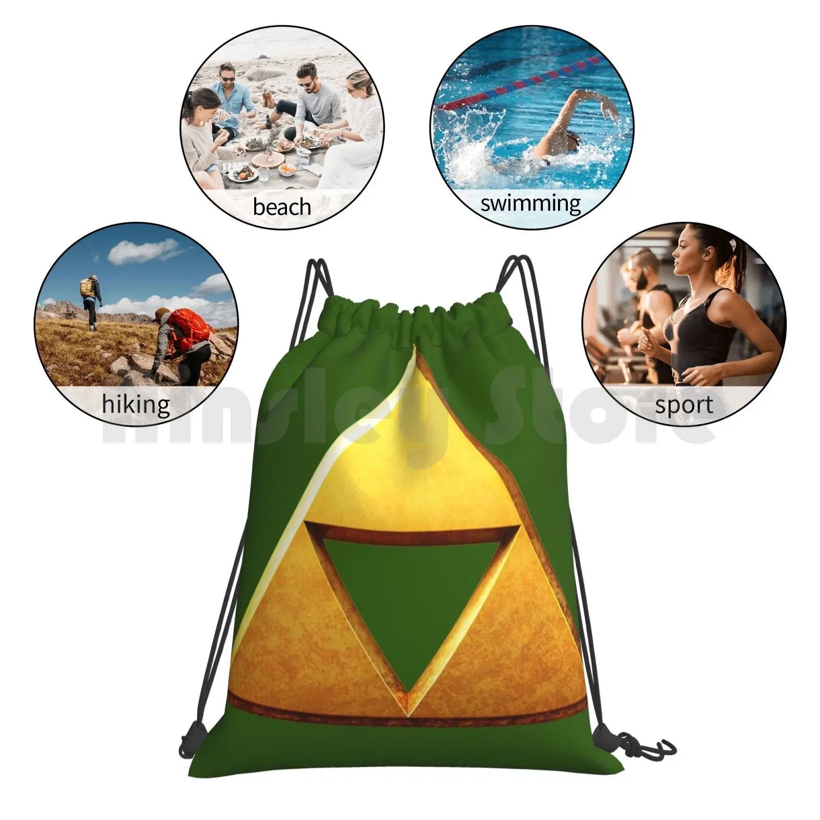 Рюкзак Triforce на шнурке сумка для верховой езды скалолазания тренажерного зала игр