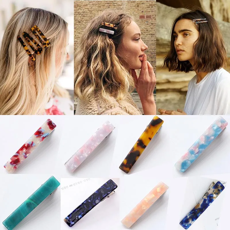 Акриловые заколки для волос женские, баретки водопадной формы с пустотами, блестящие шелковистые пайетки с креплением в виде клипс.