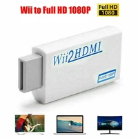 2021 full hd 1080p wii to hdmi compatible converter adapter converter 3 5mm audio output for pc hdtv monitor display