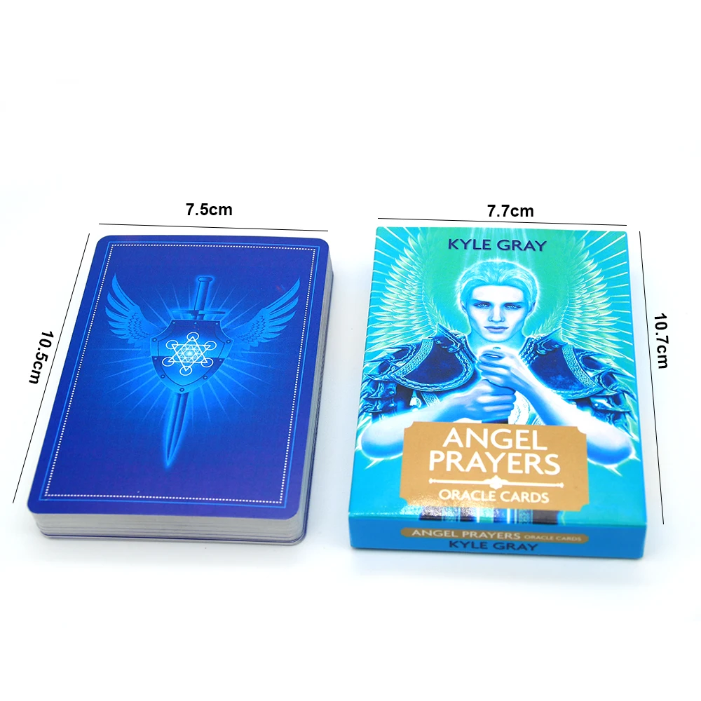 

Angel Prayers Oracle Cards Kyle Gray Powerful Spiritual Tool English 44 Cards Deck Fortune Telling Divination Book Sets