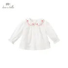 Рубашки для девочек DBM16477, с вышивкой и надписью dave bella, на весну