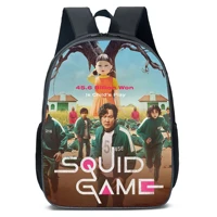 squid game schoolbag kids backpack for boys girls bookbag cute rucksack kindergarten shoulder knapsack cute cartoon backpack