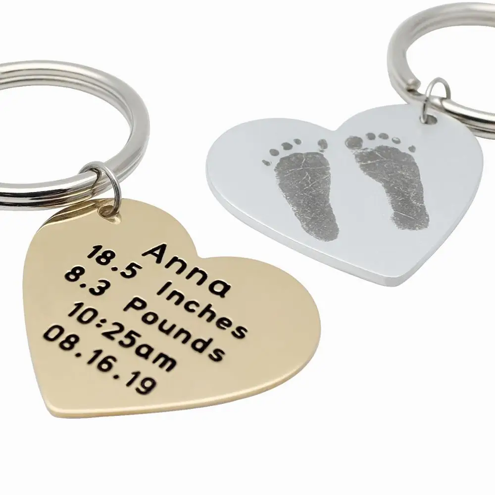 Брелок для ключей с именем ребенка кольца подвески ювелирные изделия