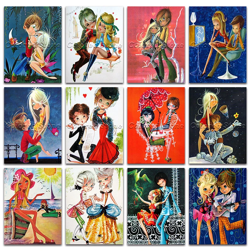 

Новая Алмазная картина, мультяшная красивая девушка, леди, 5D полноразмерная картина, вышивка крестиком, 3D круглая мозаика, рисование 740