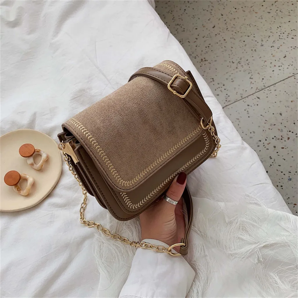 

OCARDIAN Handbag Casual Messenger Wild Casual Shoulder Bag Women Small Buckle Square Bag College Travel Shoulder Bags