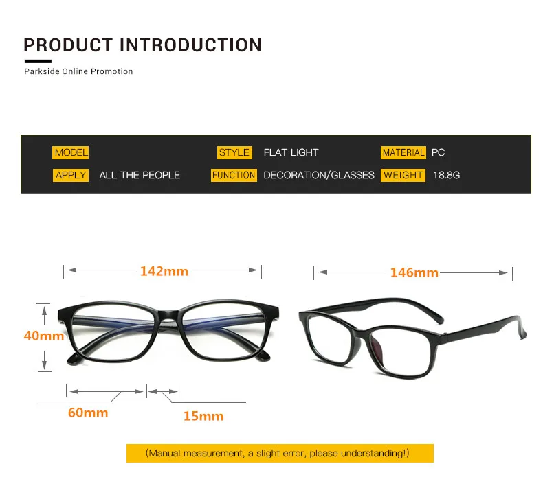 Новинка очки с сисветильник пластиковые мужские и женские квадратные винтажные