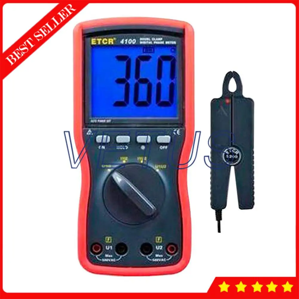 ETCR4100 Цифровой трехфазный измеритель с Двойным Зажимом|clamp meter|meter clampdigital clamp meter |