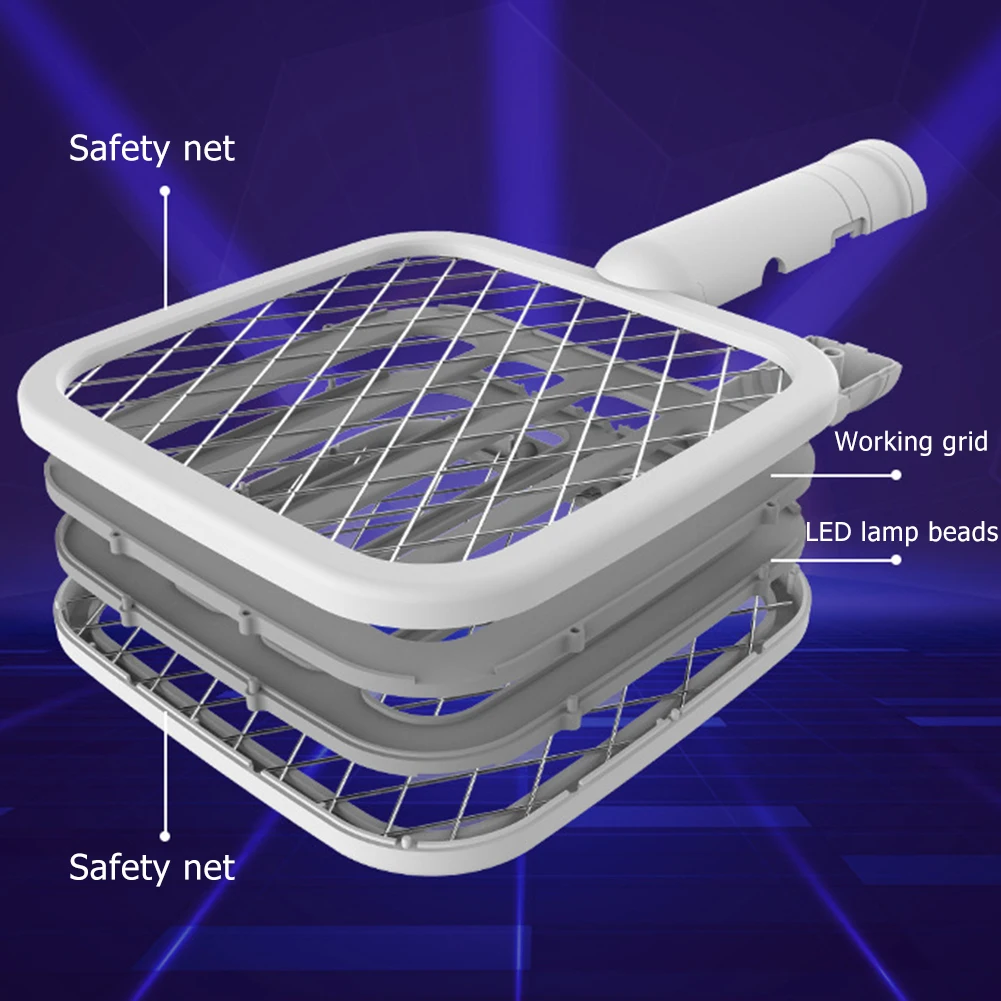 2 в 1 УФ лампа инсектицидная Лампа Электрическая Мухобойка ручной мухобойка USB