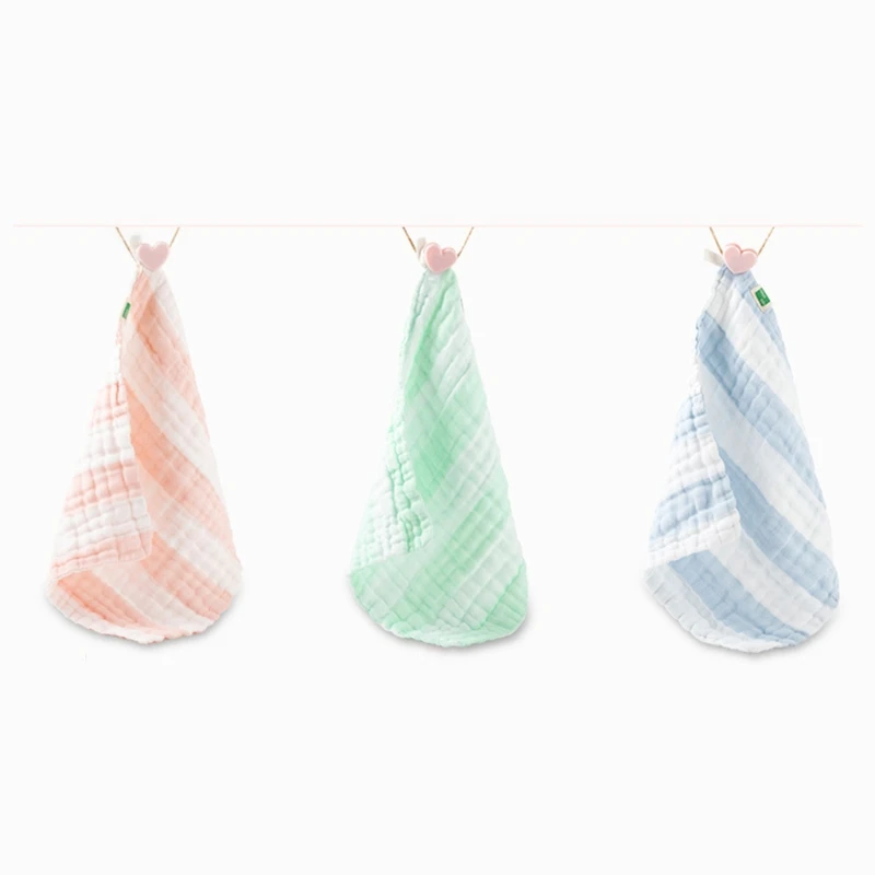 

3Pcs Baby Infants Feeding Bibs Absorbent Soft Cotton Burp Saliva Towel Washcloth DXAD