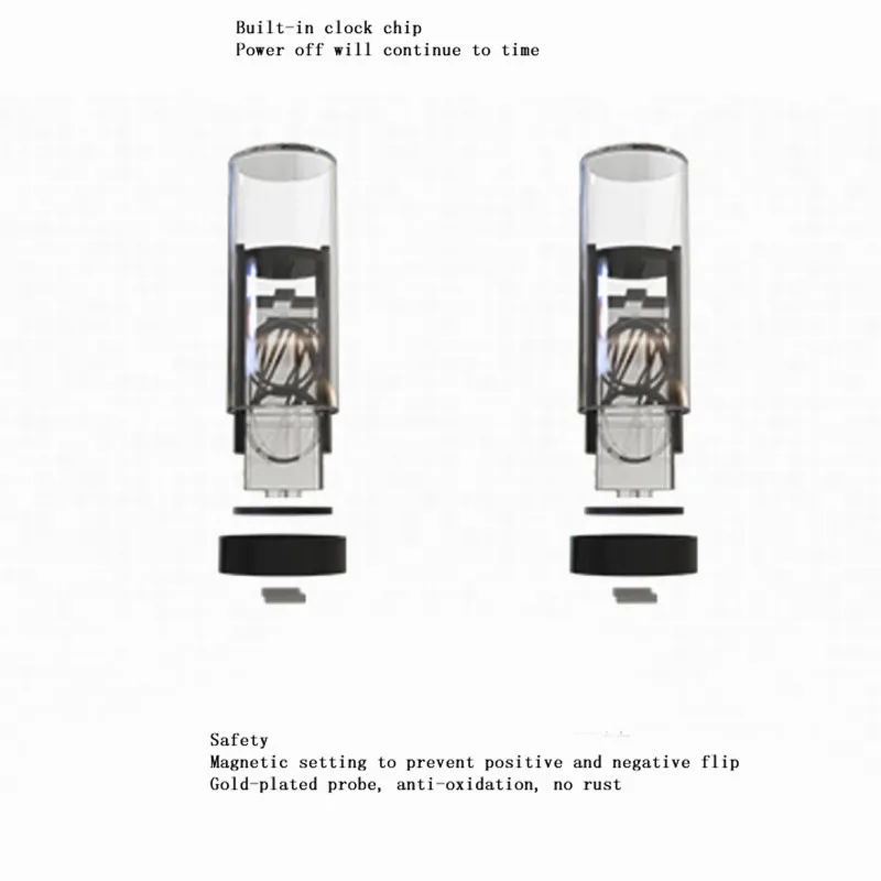 

High quality Gixie Glow light analog Tube Clock Retro LED Color change Clock Change Creative Home Clock