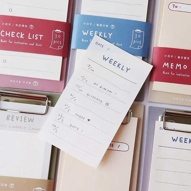 

1 шт. блокнот ежедневный еженедельник Проверка списка обзор портативная маленькая записная книжка коврик клейкая бумага для заметок, Канцт...