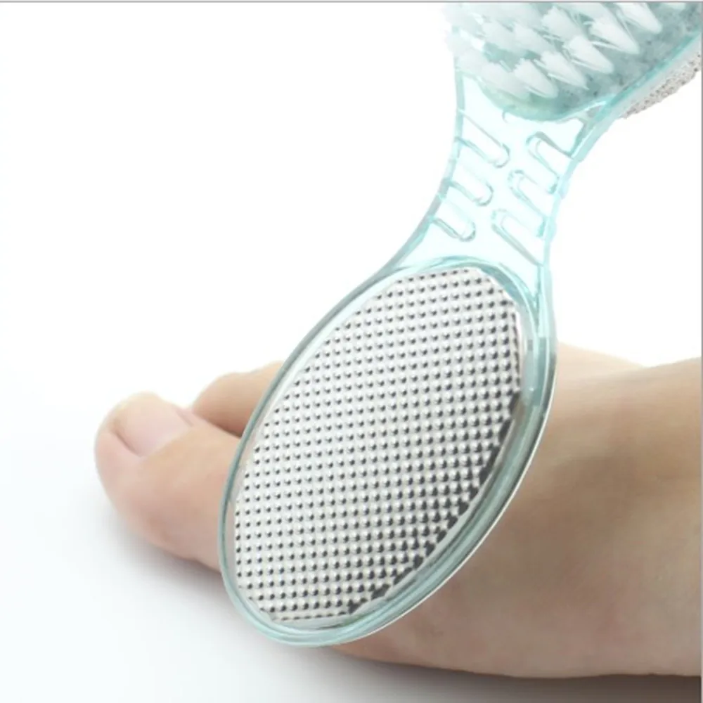 Щетка для стоп скруббер 4 в 1 массажа ног педикюра отшелушивающие щетки спа душ