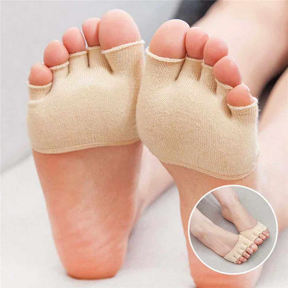 

1Pair Cotton Elastic Foot Bunion Sleeve Protector Five Finger Socks Toe Corrector Cover Breathable Soft Pads Foot Care Protector