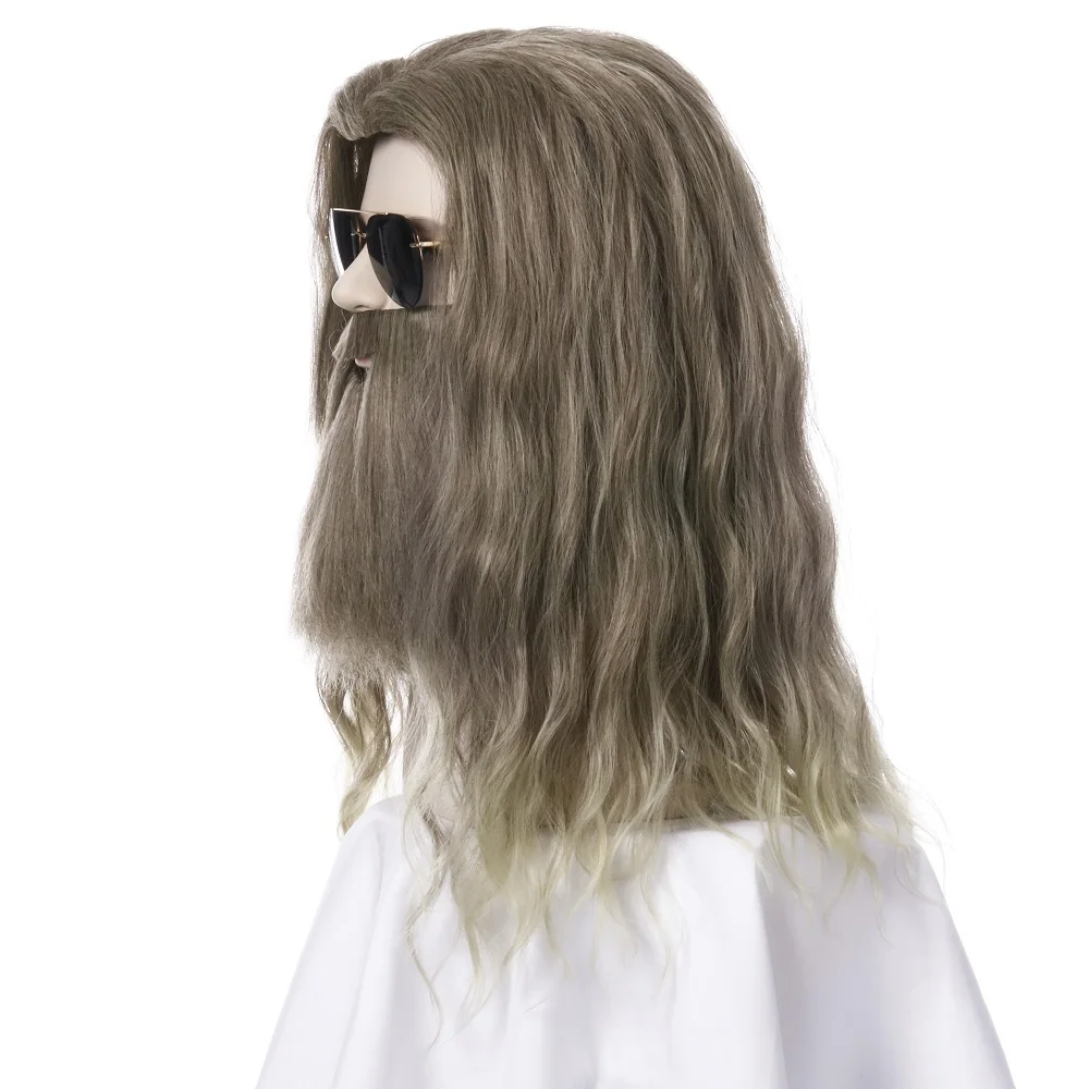 Парик для мужчин длинный волнистый синтетический косплея Хэллоуина вечеринки |